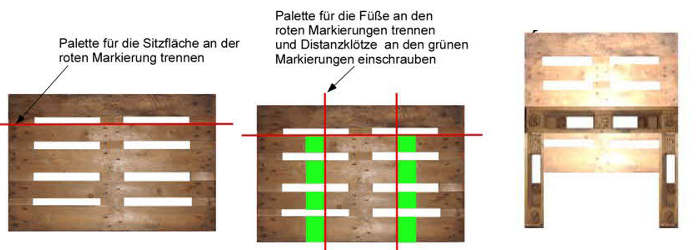 Sitzbank selber bauen: Bauplan